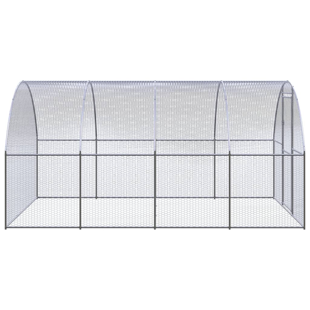 Vidaxl Chicken Run 3x4x2 M Galvaniseret stål