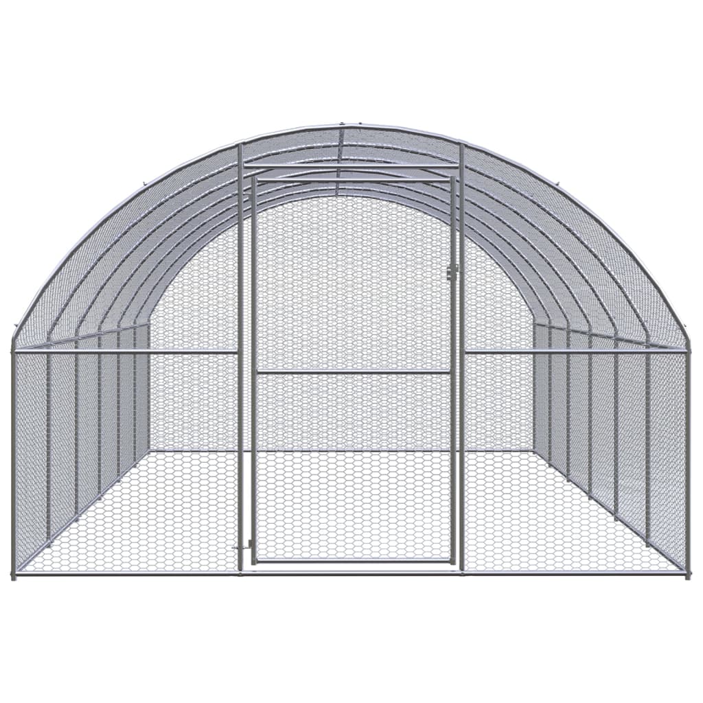 Vidaxl Chicken Run 3x6x2 M Galvaniseret stål