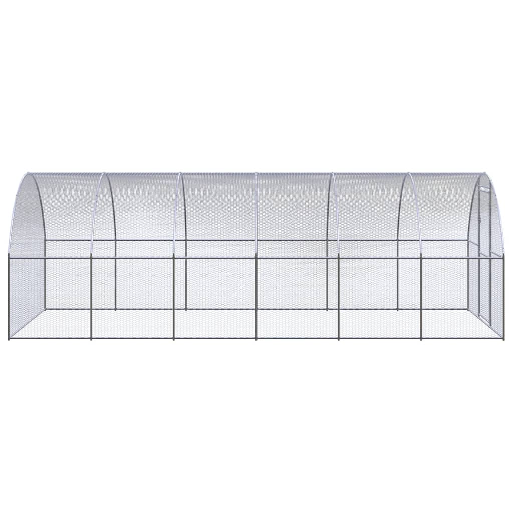 Vidaxl Chicken Run 3x6x2 M Galvaniseret stål