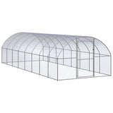 Vidaxl Chicken Run 3x8x2 M Galvaniseret stål