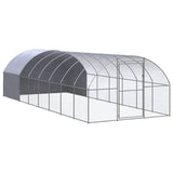 Vidaxl Chicken Run 3x8x2 M Galvaniseret stål
