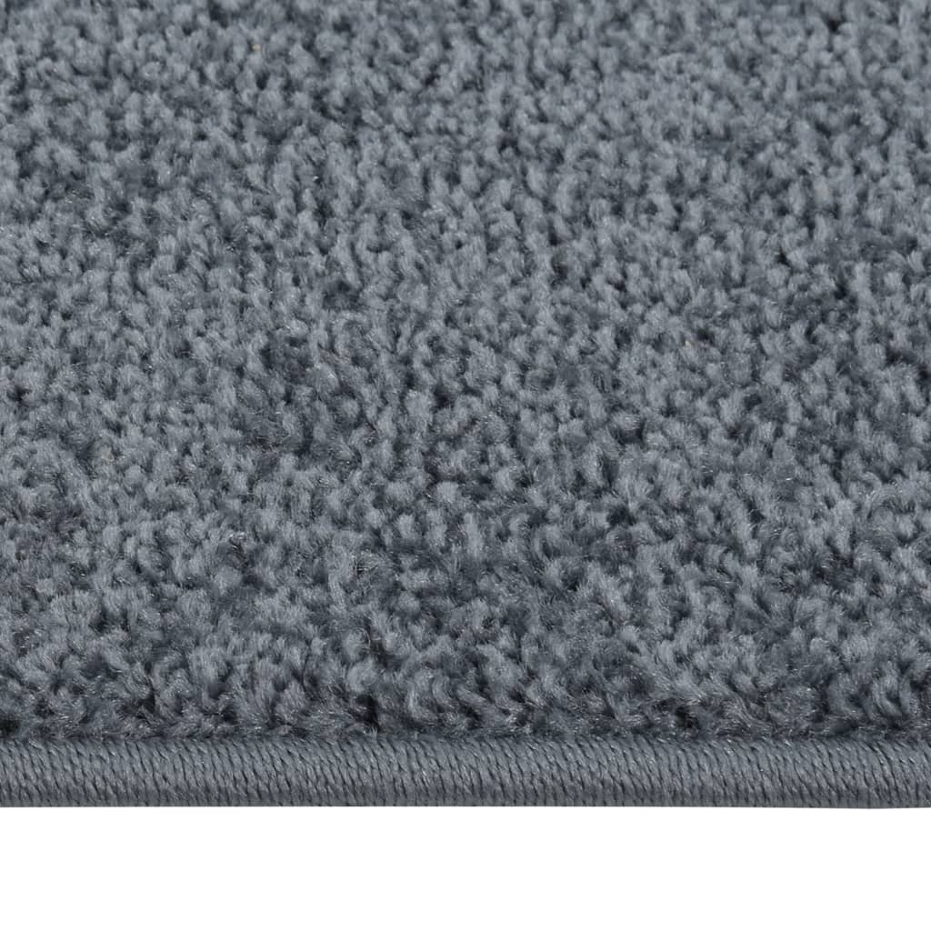 Vidaxl Rug Kortpolig 240x340 cm antracit -farvet