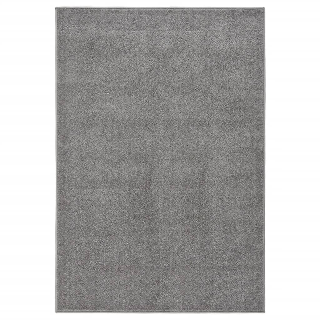 Vidaxl Rug Kortpolig 200x290 cm grå