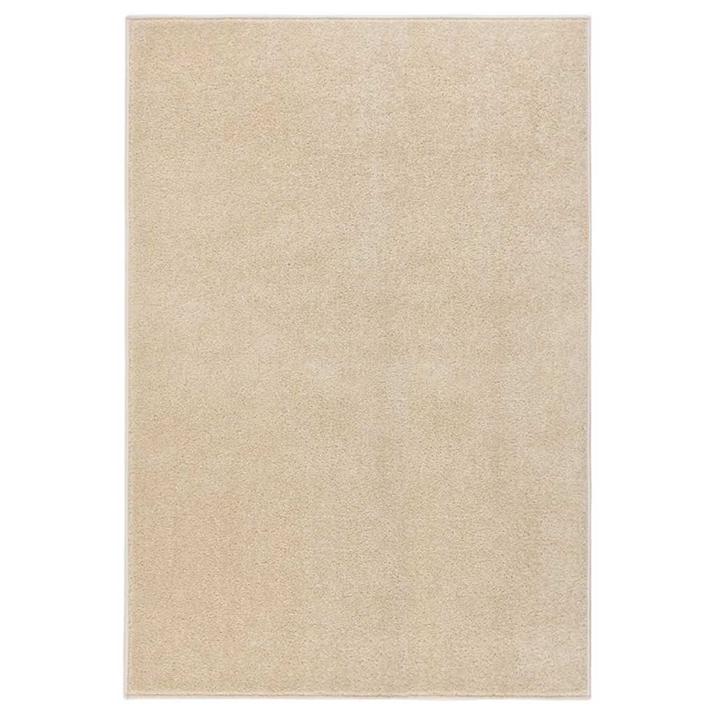Vidaxl Rug Kortpolig 160x230 cm beige