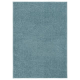 Vidaxl Rug Kortpolig 140x200 cm blå