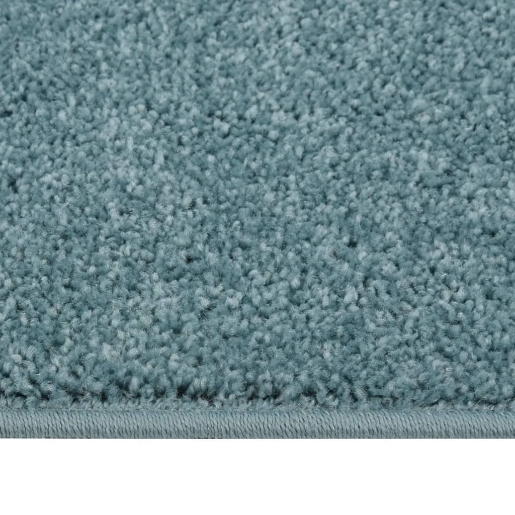 Vidaxl Rug Kortpolig 140x200 cm blå
