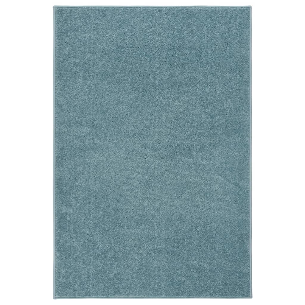 Vidaxl Rug Kortpolig 200x290 cm blå
