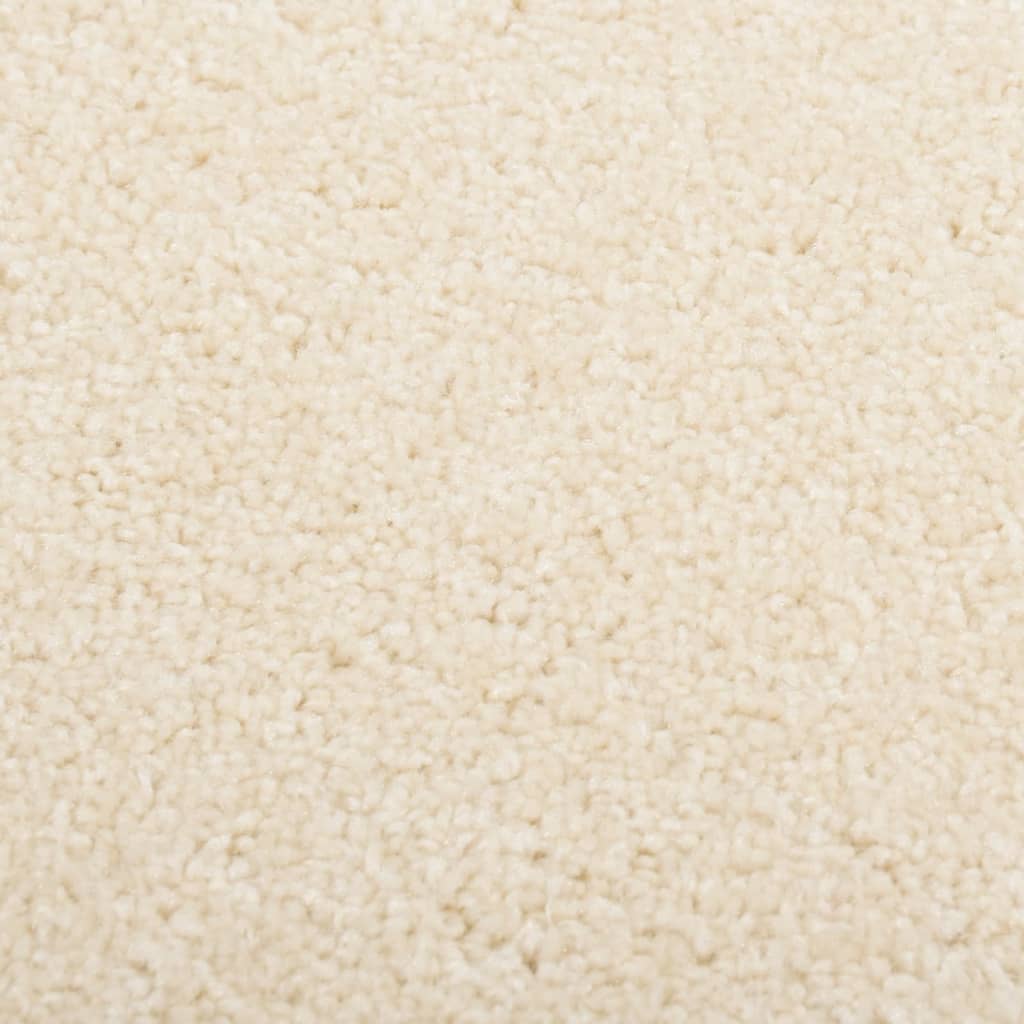 Vidaxl Rug Kortpolig 80x150 cm creme -farvet