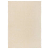 Vidaxl tæppe kort -polet 140x200 cm creme -farvet