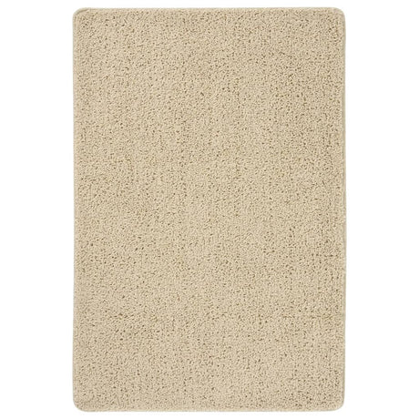 Vidaxl Rug Shaggy Anti-Slip 140x200 cm cremefarvet