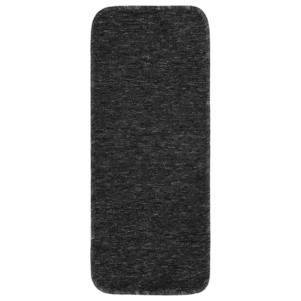 Vidaxl Stair Mats 15 St Anti-Slip Rectangular 60x25 cm Anthracite Color