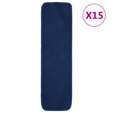 Vidaxl Stair Mats 15 St Anti-Slip Rectangular 75X20 CM Navy Blue
