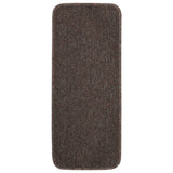 Vidaxl Stair Mats 15 St Anti-Slip rektangulær 60x25 cm brun