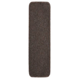 Vidaxl Stair Mats 15 St Anti-Slip rektangulær 75x20 cm brun