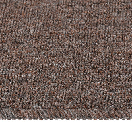Vidaxl Stair Mats 15 St Anti-Slip rektangulær 75x20 cm brun