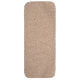 Vidaxl Stair Mats 15 St Anti-Slip rektangulær 60x25 cm beige