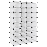 Vidaxl Shoe Rack 93x36.5x140 cm polypropen gennemsigtig