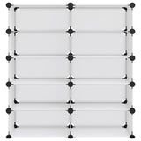 Vidaxl Shoe Rack 84x32x88,5 cm polypropen gennemsigtig