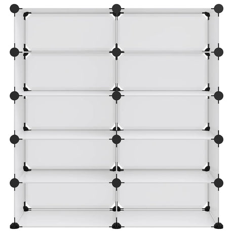 Vidaxl Shoe Rack 84x32x88,5 cm polypropen gennemsigtig
