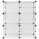 Vidaxl Shoe Rack 84x31.5x93 cm polypropen gennemsigtig