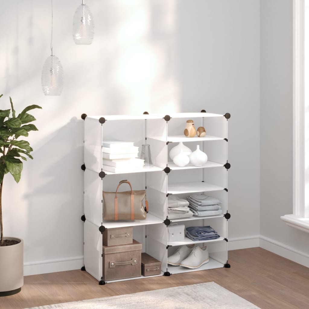 Vidaxl Shoe Rack 84x31.5x93 cm polypropen gennemsigtig
