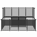 Vidaxl Animal Loft Small 143x107x93 polypropen og stål sort