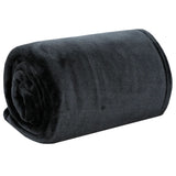 Vidaxl tæppe 130x170 cm polyester sort