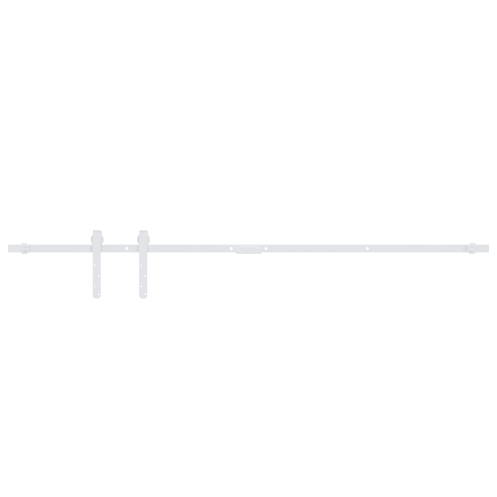 Vidaxl Suspension Set til mini -skiver -dør 122 cm Carbon Steel White