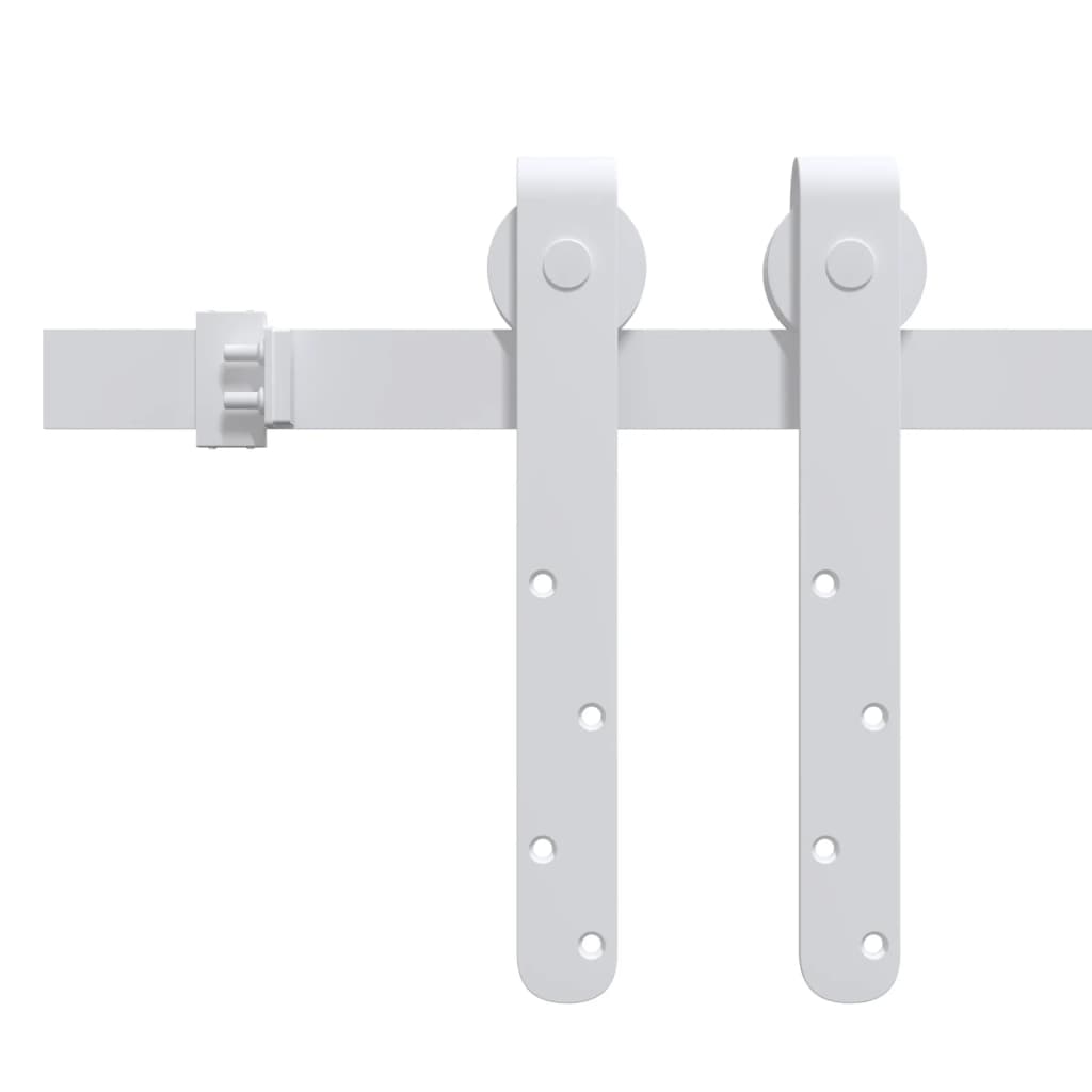 Vidaxl Suspension Set til mini -skiver -dør 122 cm Carbon Steel White