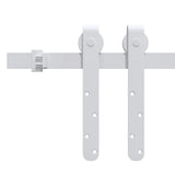 Vidaxl Suspension Set til mini -skiver -dør 122 cm Carbon Steel White