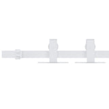 Vidaxl Suspension Set til mini -skiver -dør 183 cm kulstofstål hvidt