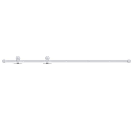 Vidaxl Fittings indstillet til skydedør 183 cm stål hvid