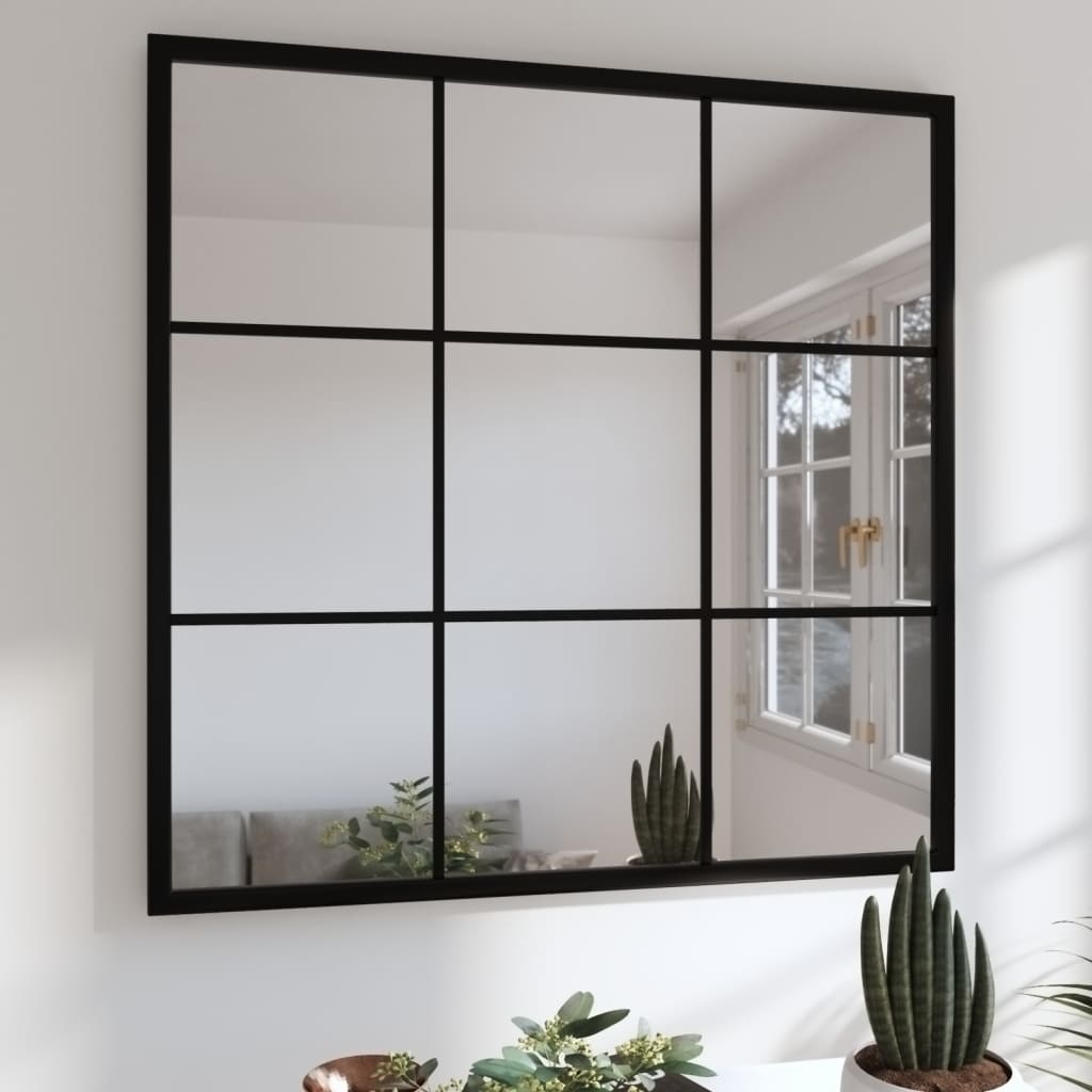 Vidaxl Wall Mirror 60x60 cm metal sort