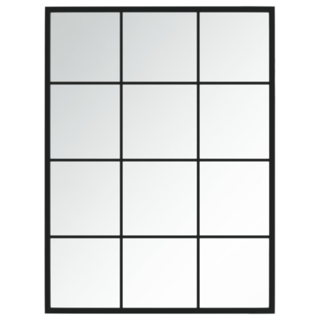 Vidaxl Wall Mirror 80x60 cm metal sort