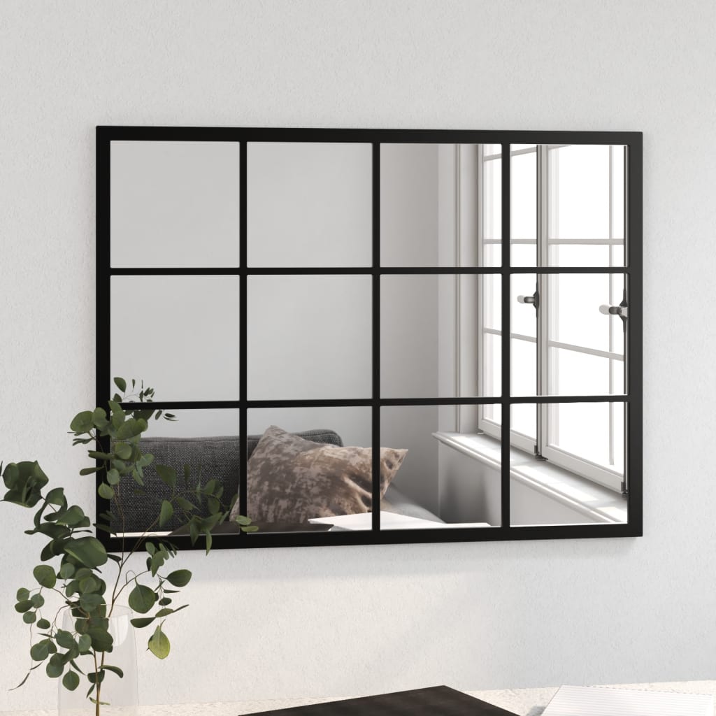 Vidaxl Wall Mirror 80x60 cm metal sort