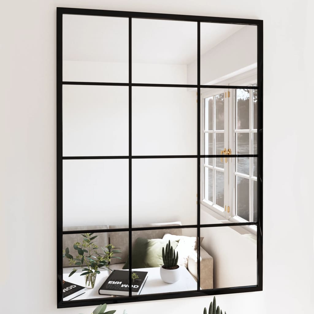 Vidaxl Wall Mirror 80x60 cm metal sort