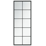 Vidaxl Wall Mirror 100x40 cm metal sort