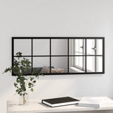 Vidaxl Wall Mirror 100x40 cm metal sort