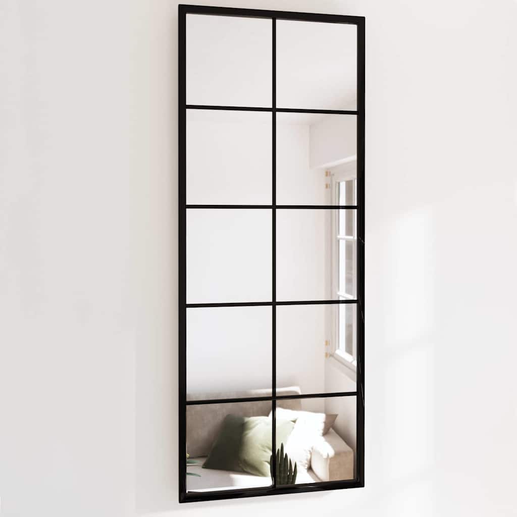 Vidaxl Wall Mirror 100x40 cm metal sort