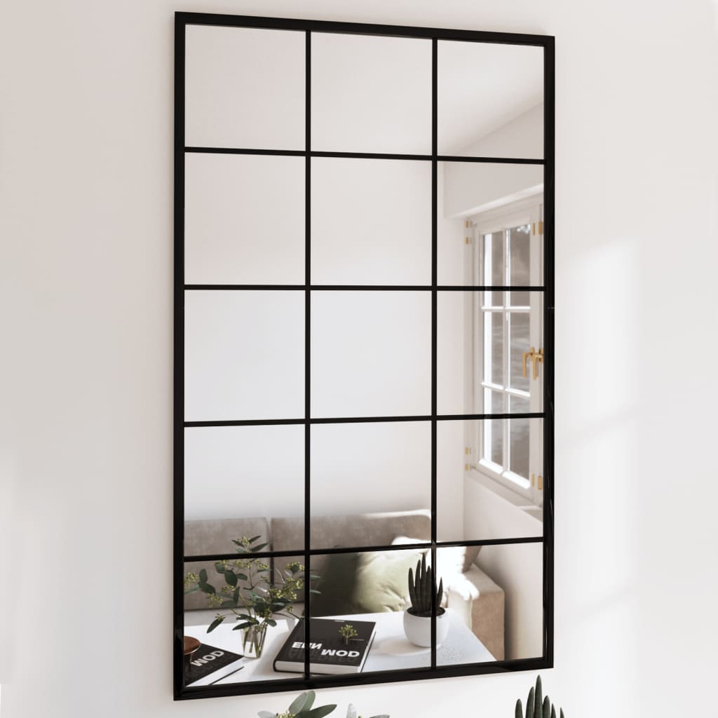 Vidaxl Wall Mirror 100x60 cm metal sort