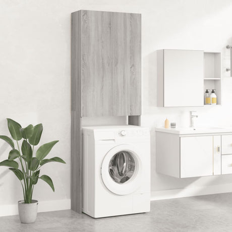 Vidaxl Washing Machine Cabinet 64x25.5x190 cm Grå sonoma eg Farvet
