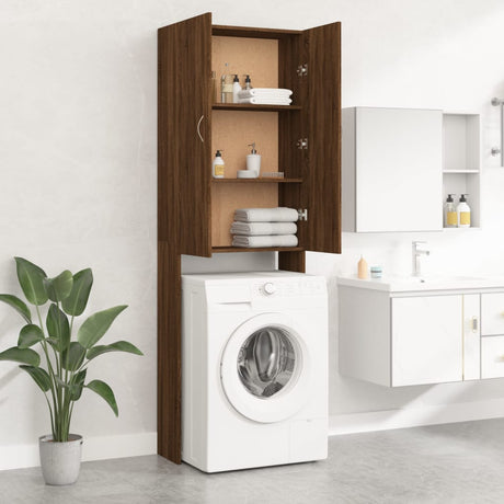 Vidaxl Washing Machine Cabinet 64x25.5x190 cm Brun eg Farve