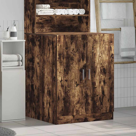 Vidaxl Washing Machine Cupboard 71x71.5x91.5 cm Røget eg Farvet