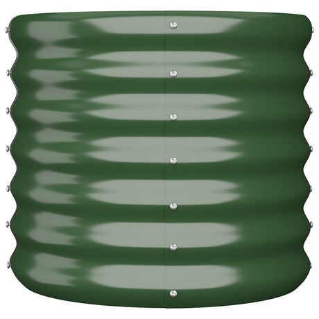 Vidaxl planter Big 40x40x36 cm galvaniseret stålgrøn