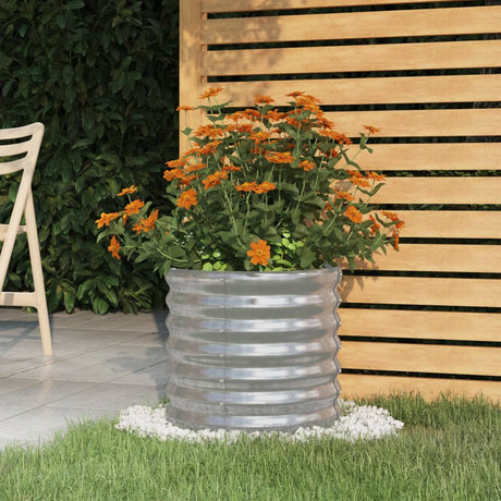 Vidaxx plantekasse 40x40x36 cm galvaniseret stål sølvfarvet
