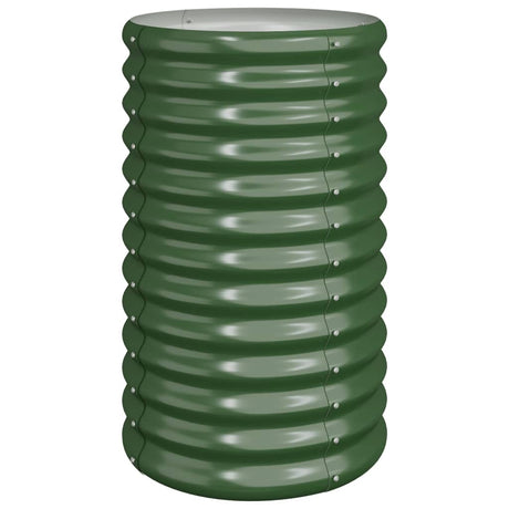 Vidaxx plantekasse 40x40x68 cm galvaniseret stålgrøn