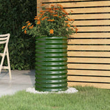Vidaxx plantekasse 40x40x68 cm galvaniseret stålgrøn