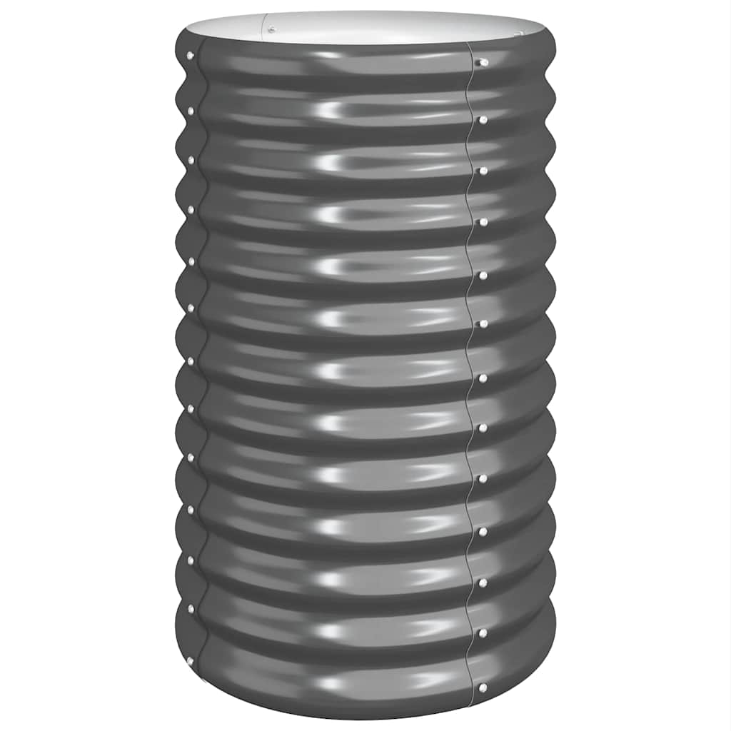 Vidaxl plantenbak 40x40x68 cm gegalvaniseerd staal antracietkleurig