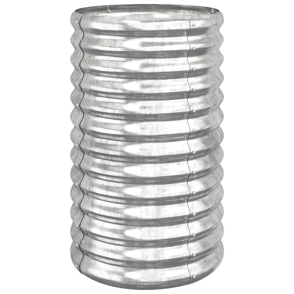 Vidaxx plantekasse 40x40x68 cm galvaniseret stål sølvfarvet