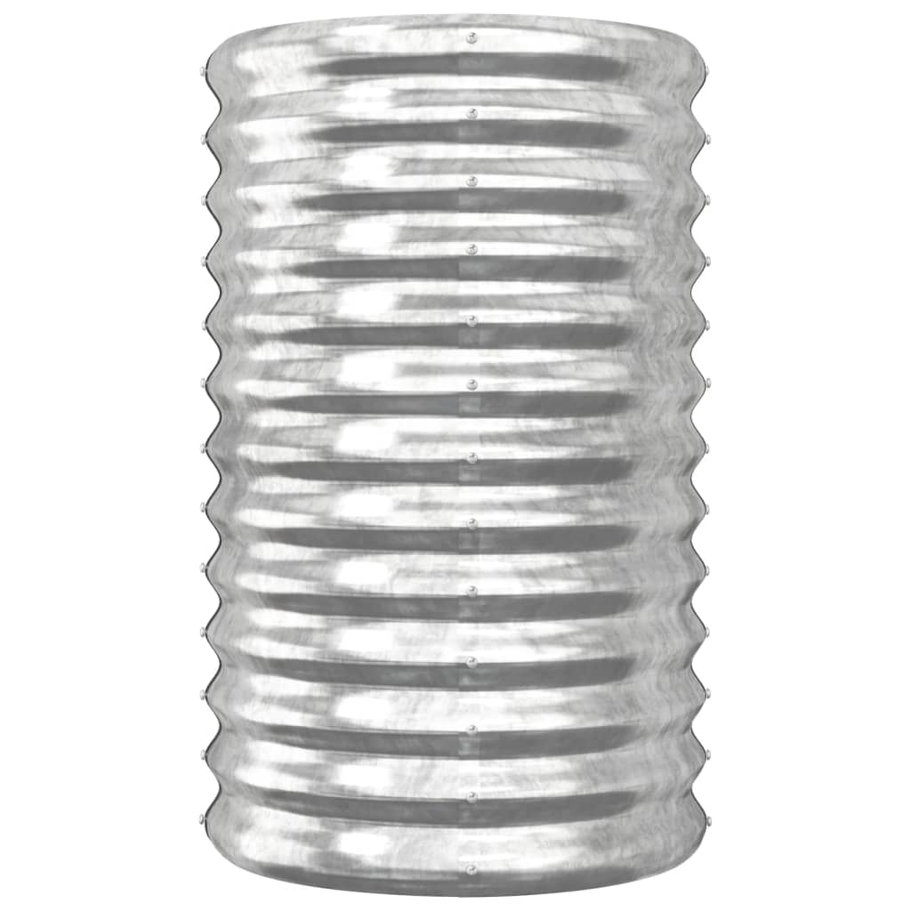 Vidaxx plantekasse 40x40x68 cm galvaniseret stål sølvfarvet